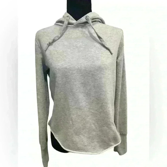 Gymshark Crossback Cropped Hoodie | Gray | Size XSmall - Picture 1 of 6